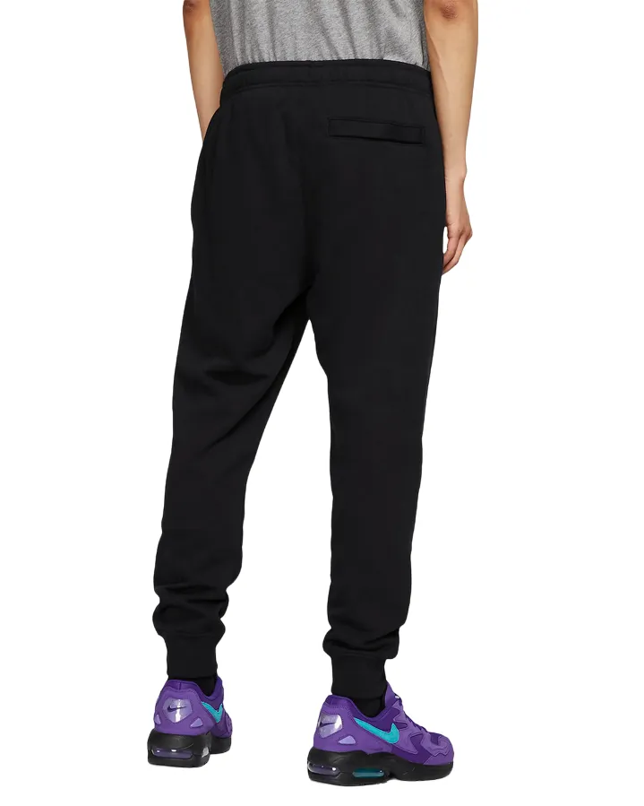 Nike Pantalone sportivo da uomo con polsino al fondo Jogger Club BV2679-010 nero Lounge Capri Ripstop Fabric Blend