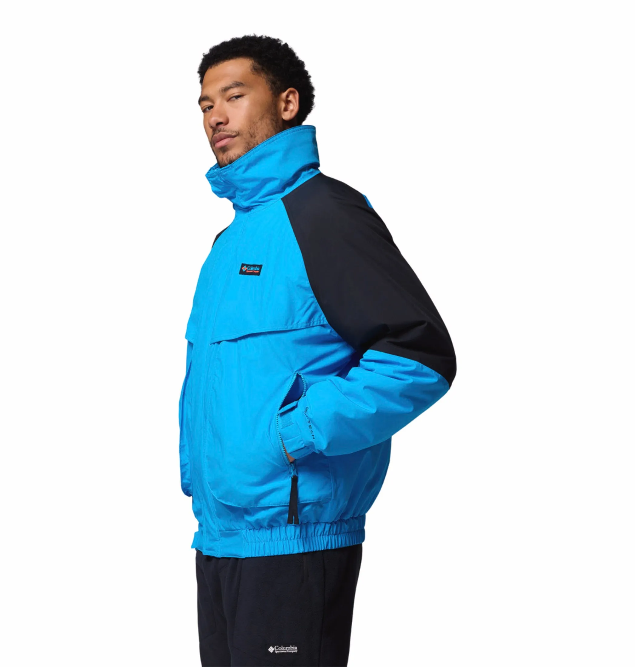 Columbia Men Blue OmniTech Powderkeg II Remastered Interchangeable Jacket Regular Fit morning