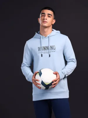 Men Printed Slim Fit Hooded Sweatshirt with TECHNOWARM  Eco-friendly product vacation wearability