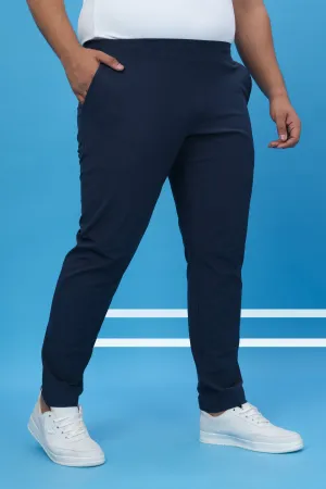 Durable Training Wear TaglessDesign Men Plus Size Solid Relax Fit Trackpants with DURACOOL 