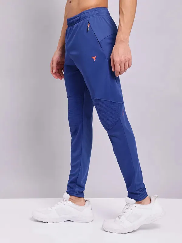 Men Solid Slim Fit Trackpants with TECHNO DRY Ergonomic Pattern Cutting