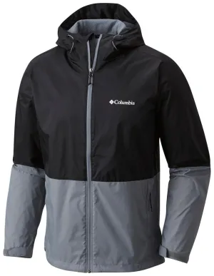 Columbia Men Black Roan Mountain Jacket Grid Fleece Lining