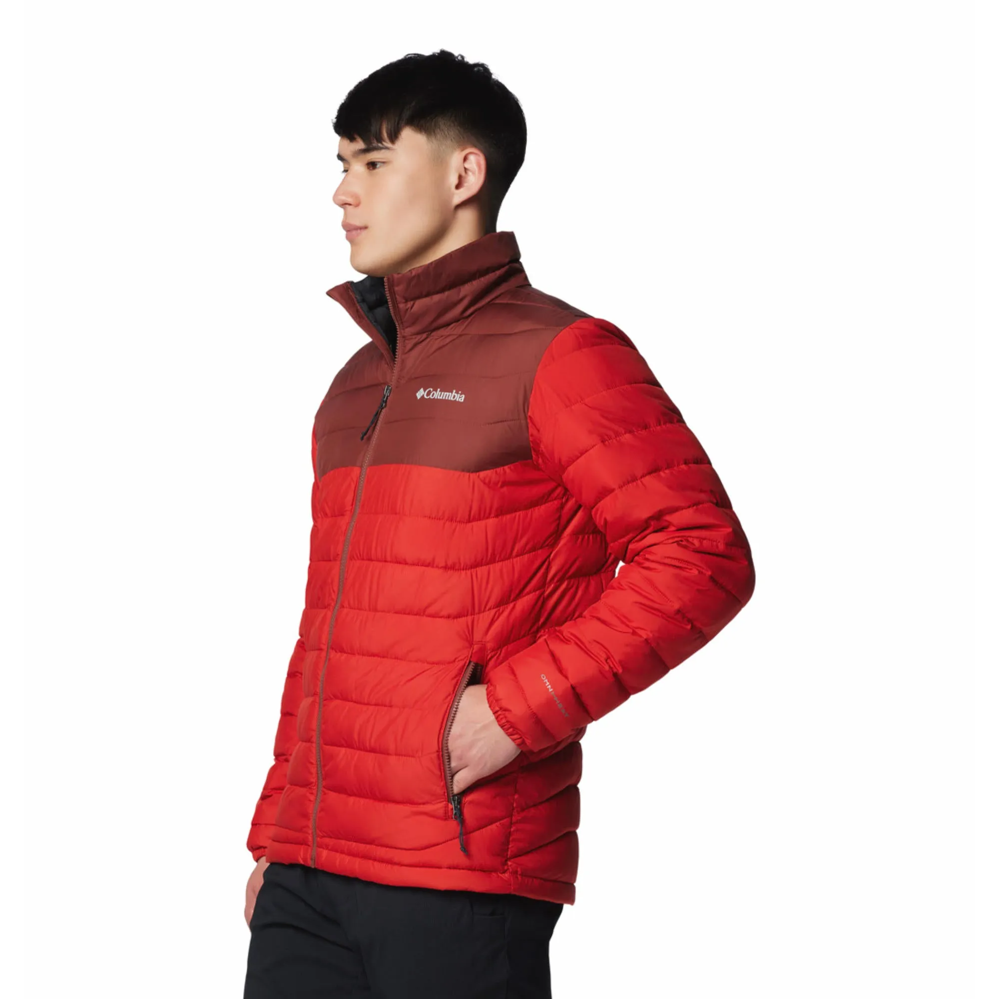 Clean Edge Columbia Men Red Powder Lite II Jacket