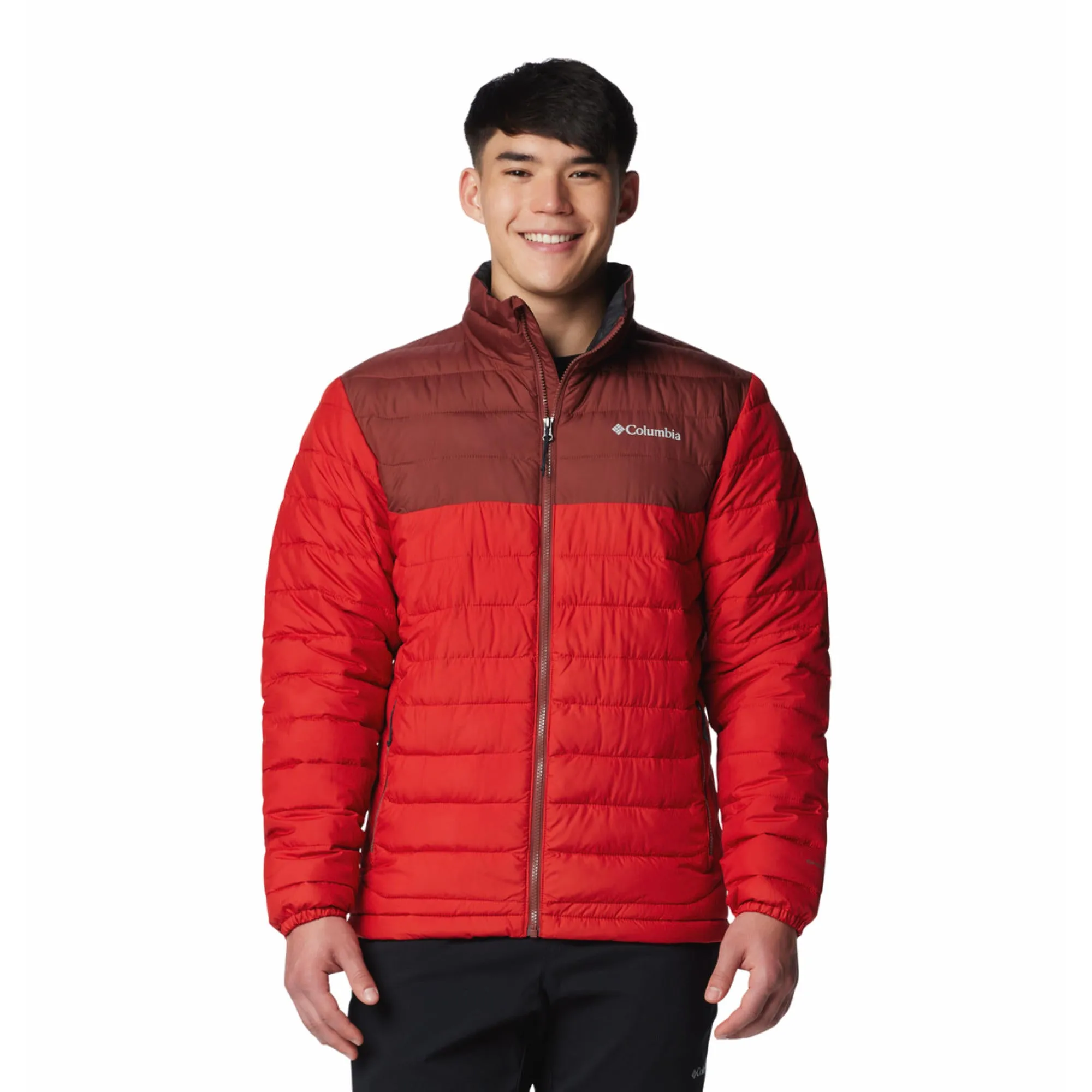 Demonstrate Columbia Men Red Powder Lite II Jacket