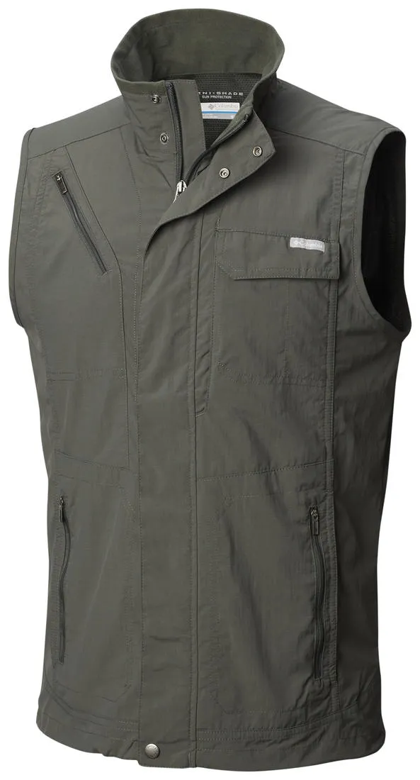 Seamless construction Columbia Men Green Silver Ridge II Vest (Sun Protection)