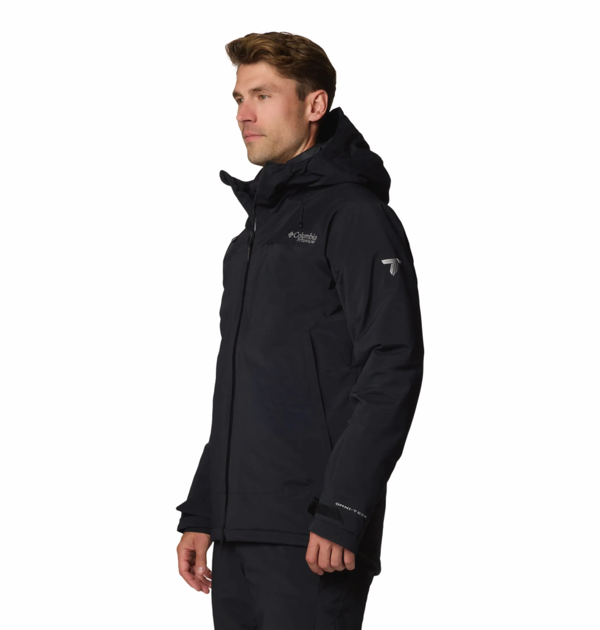 snap-up Bow-tie Columbia Men Black OmniHeat Infinity Cirque Bowl Down Jacket