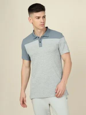 Men Colorblock Slim Fit Polo T-shirt with DOUBLE COOL Tailored Comfort