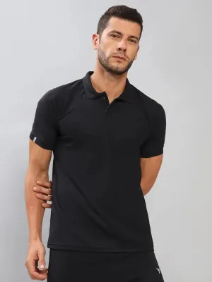 Men Solid Slim Fit Polo T-shirt with MATPIQ Layering Staple