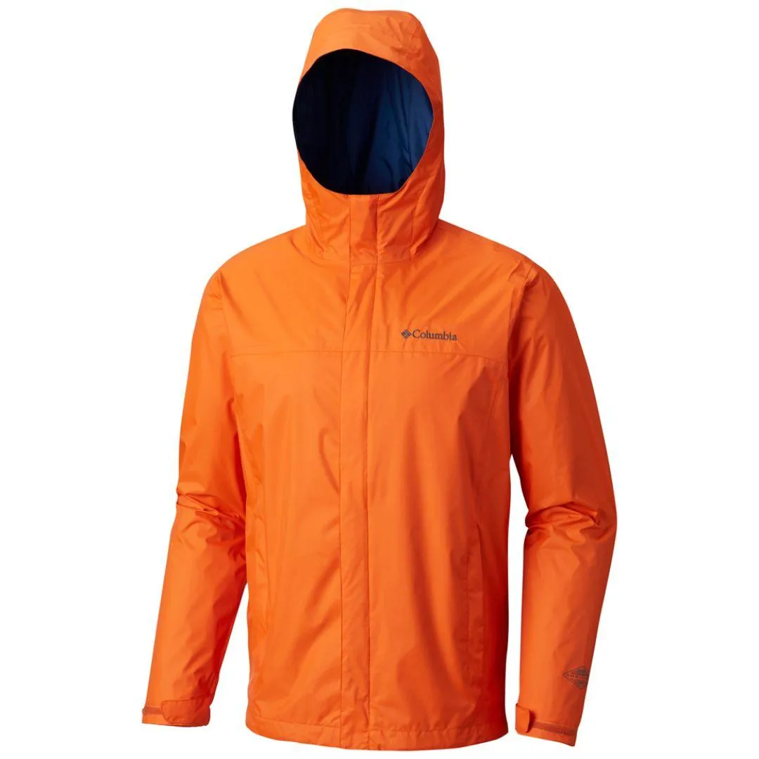 Columbia Men Orange Watertight II Jacket Waterproof Reflective details