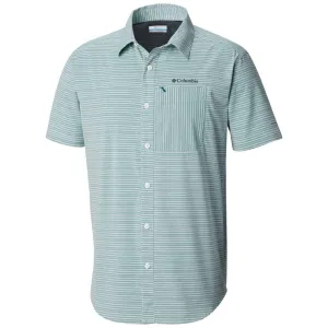 Columbia Men Blue Twisted Creek II Short Sleeve Shirt (Sun Protection) Cozy Sweatshirt RecycledBlend