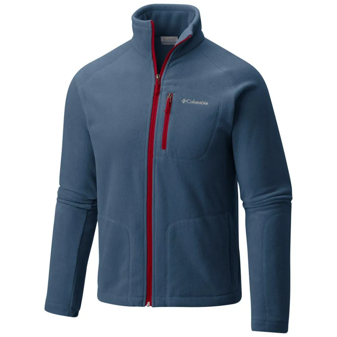 Columbia Men Blue Fast Trek II Full Zip Fleece Modern Casual