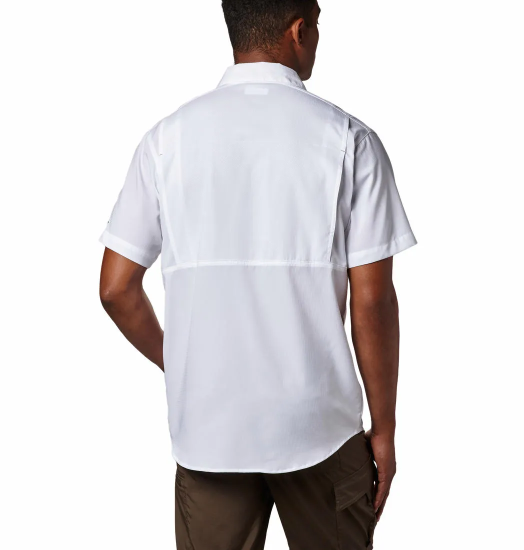 Columbia Men White Silver Ridge Lite Short Sleeve Shirt (Sun Protection) Spark Mood
