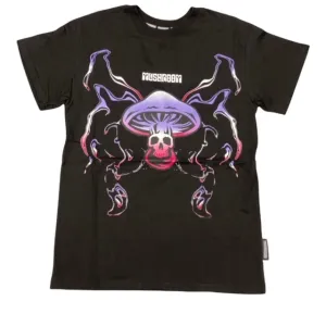 Soft Lining Mushroom T-shirt 19016-01 black