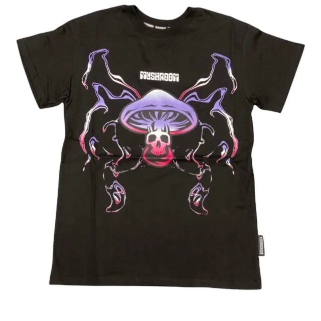 Soft Lining Mushroom T-shirt 19016-01 black