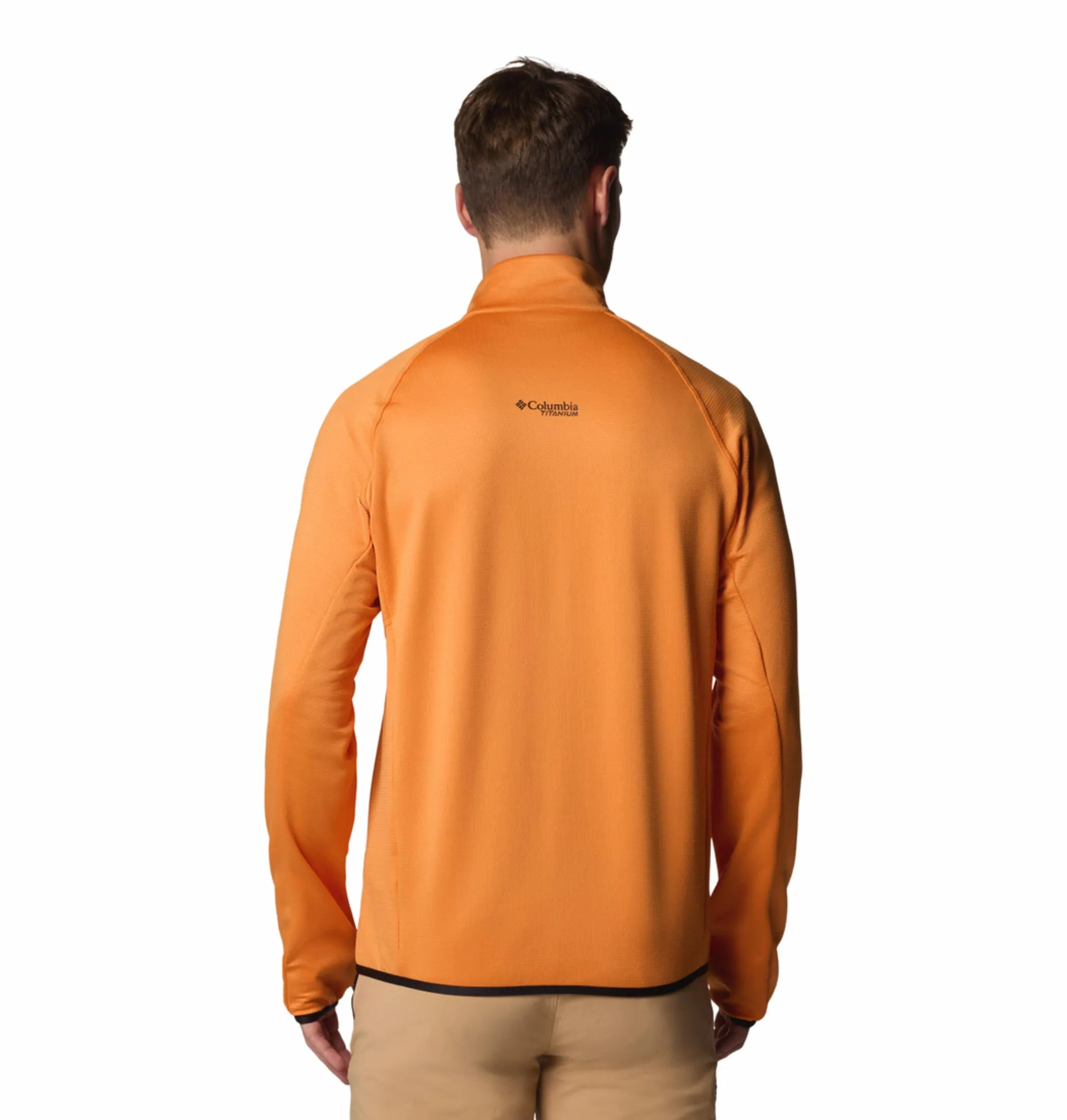 Columbia Men Black Triple Canyon Grid Fleece FZ II Zipper Guard Camp Outfit