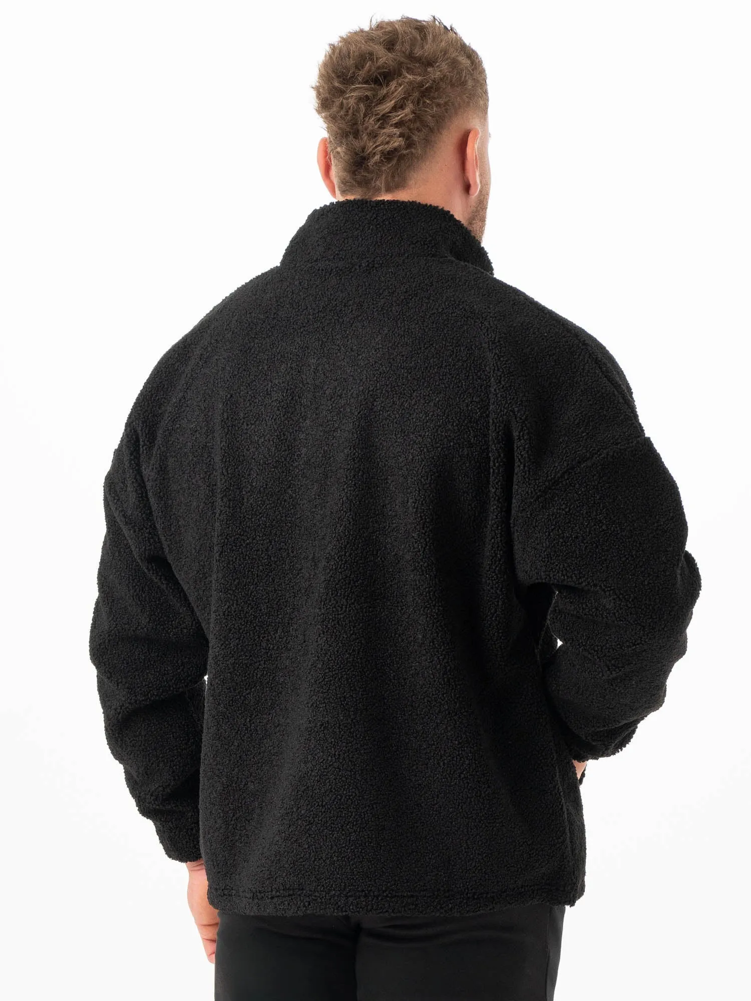 Unisex Teddy Jumper - Black Sustainable jersey