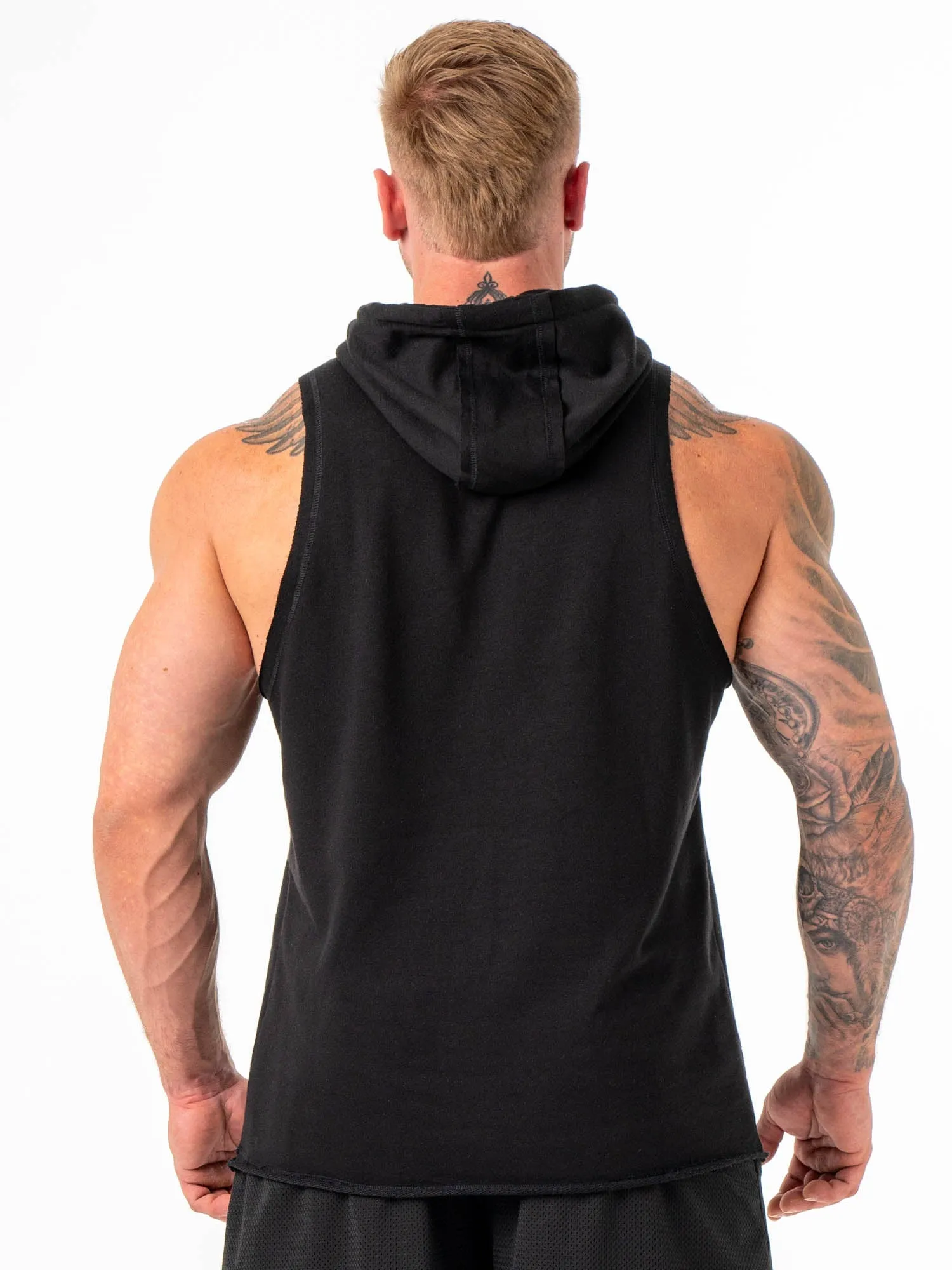product scarf warmth Gift worthy Collegiate Sleeveless Hoodie - Black