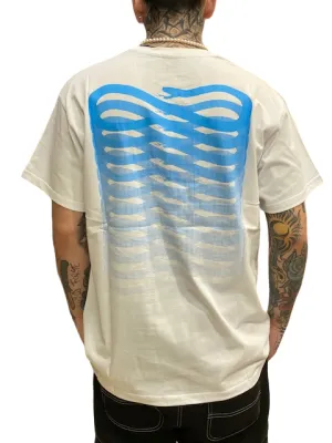 Cool Fit Stretch Fabric Technology Propaganda maglietta manica corta da uomo Ribs 23SSPRTS695 bianco