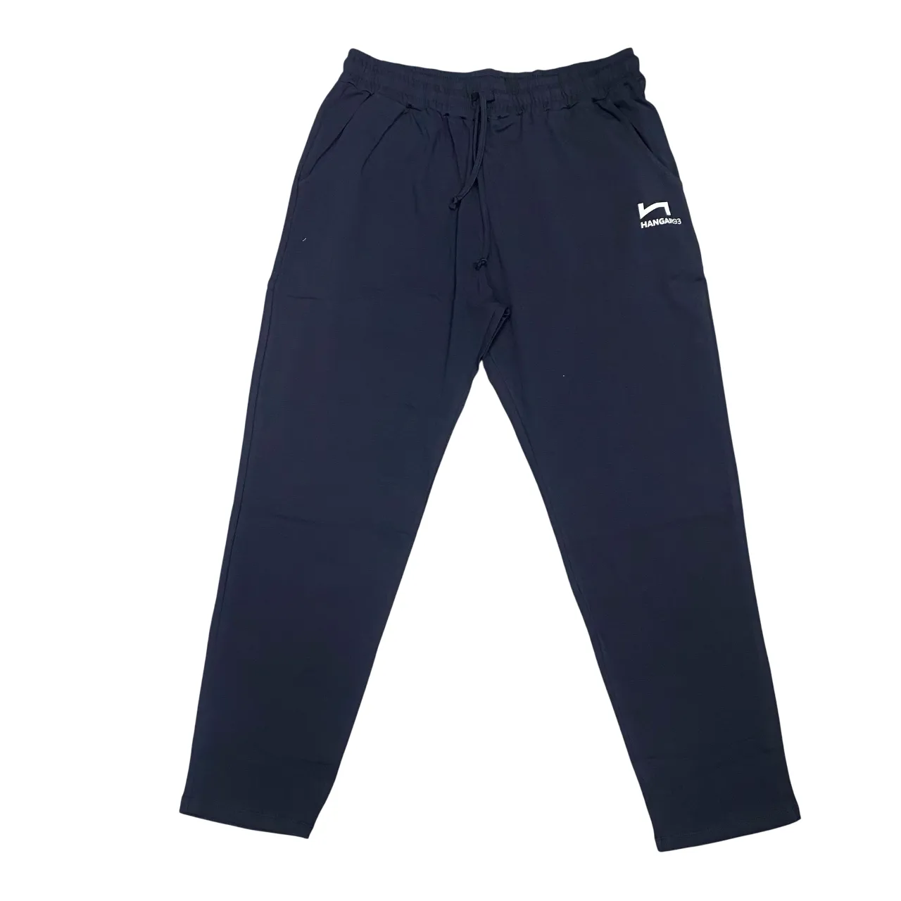 Comfort Fit Hangar93 pantalone sportivo da uomo  in cotone jersey Over Size z234U1 BLU02 blu