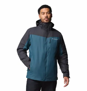 Columbia Men Teal OmniHeat Reflective Whirlibird V Interchangeable Jacket Lightweight Fit Insulated Lining