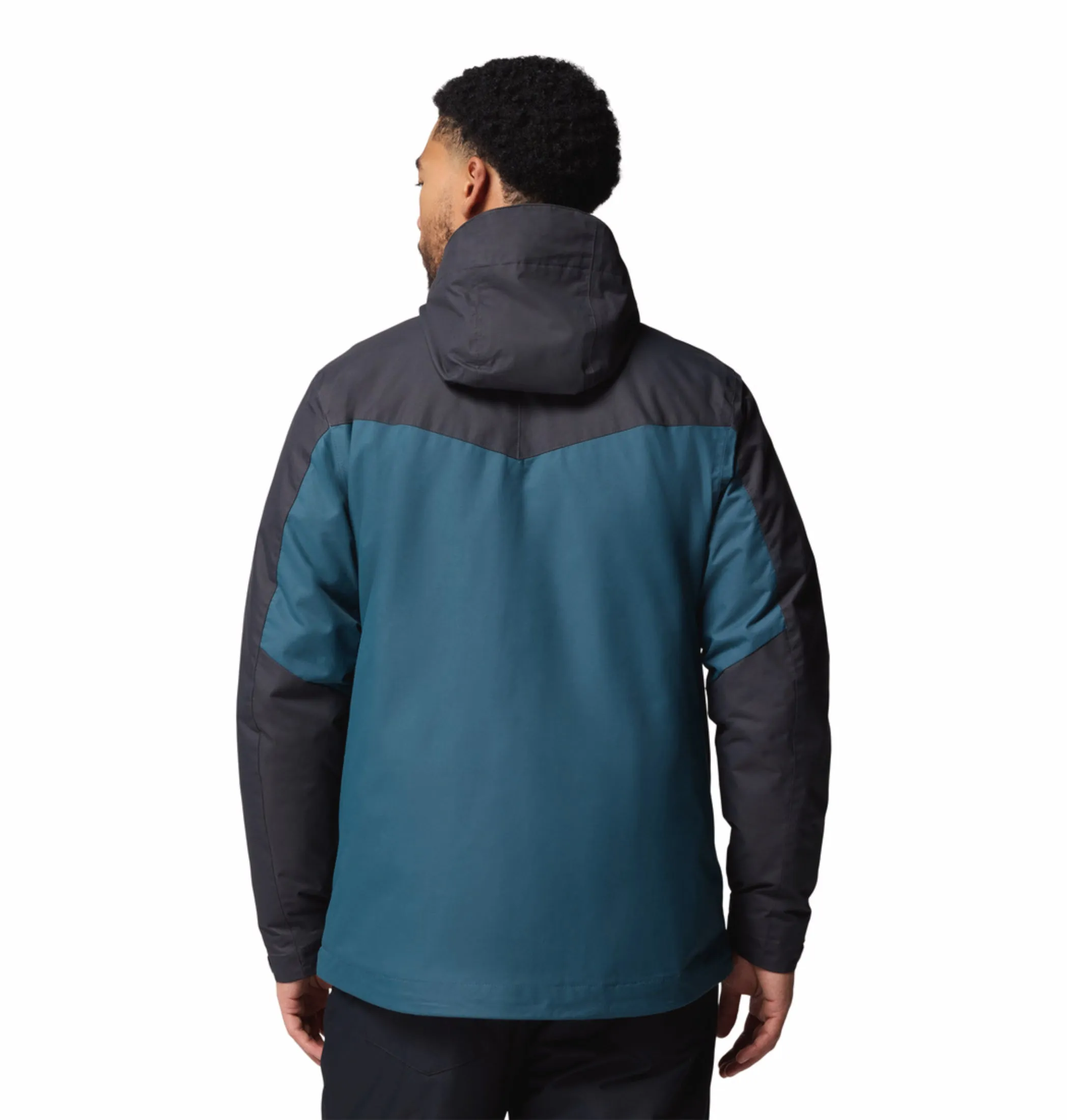 Columbia Men Teal OmniHeat Reflective Whirlibird V Interchangeable Jacket Under Shell Compact Layer