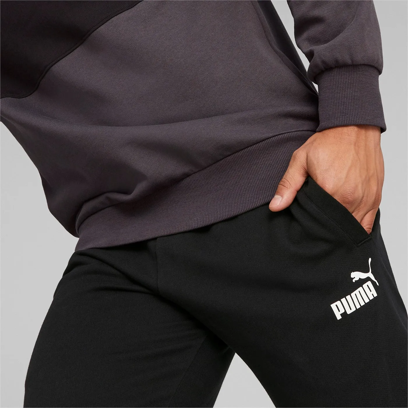 Puma Pantalone sportivo da uomo Power Sweatpant TR cl 673329-01 black Dual Layer Fabrication