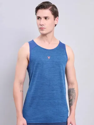 Men Melange Slim Fit Scoop Neck Innerwear Vest with DOUBLE COOL Data - transmitting