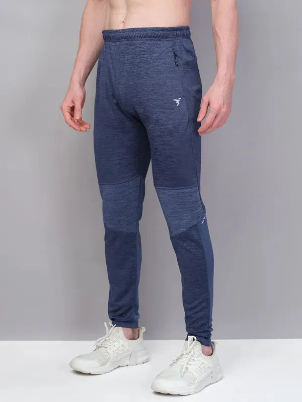 Durable Stitch Lines Training Tights Capri Men Melange Slim Fit Trackpants with TECHNO GUARD