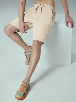 Men Solid Slim Fit Shorts with TS FLEXI Walk Easy