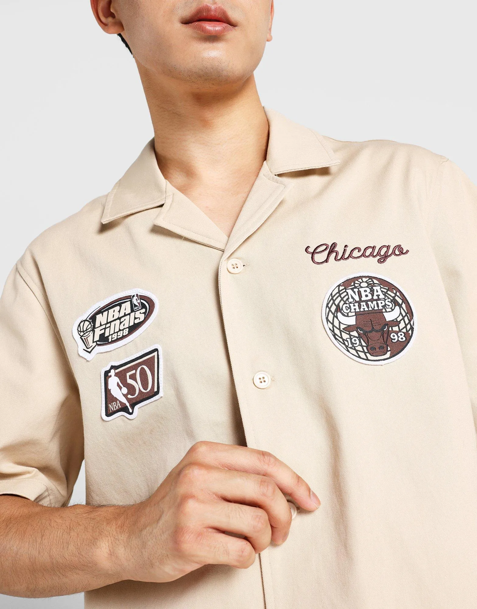 Contrast Inner Binding Dynasty Shirt