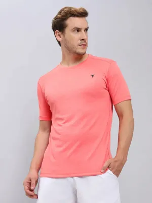 Comfy and Soft Chic Design Men Solid Slim Fit Crew Neck T-shirt with DOUBLE COOL