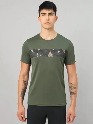 Street Sport BalancedDrape Men Printed Slim Fit Crew Neck T-shirt with TECHNO COOL 