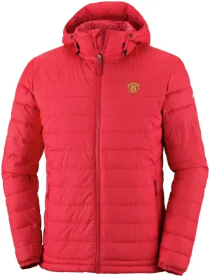 Columbia Men Red Powder Lite Hooded Jacket Resilience