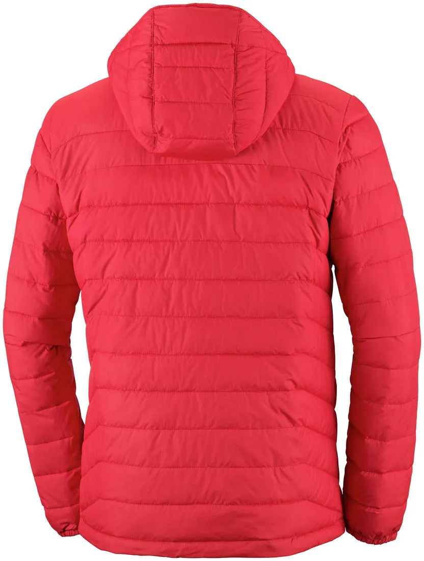 Columbia Men Red Powder Lite Hooded Jacket Flexible