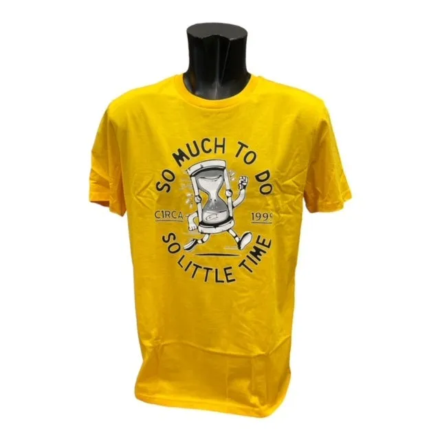 Comfortable Layers C1RCA maglietta manica corta da uomo Time MTS140 giallo oro