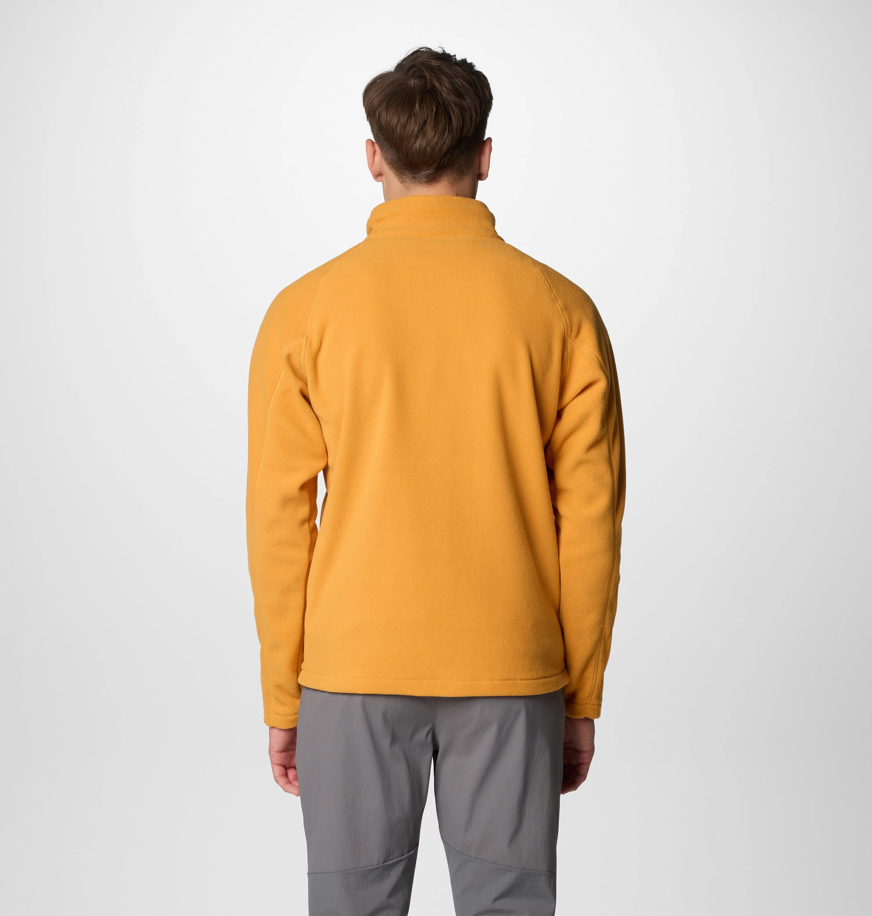 Lounge Style Columbia Men Orange Fast Trek III Half Zip Fleece