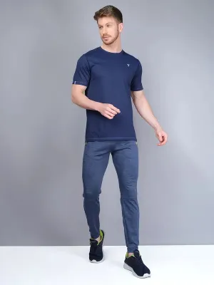 Perfect Performance High Elastic Closure Men Melange Slim Fit Trackpants with TECHNO GUARD