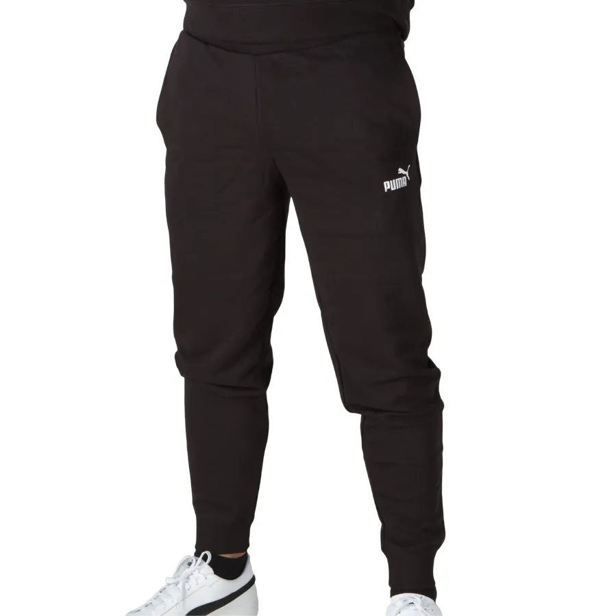 Puma pantalone sportivo da uomo Essential Logo slim 682644-01 nero Comfortable Design Compression Fit