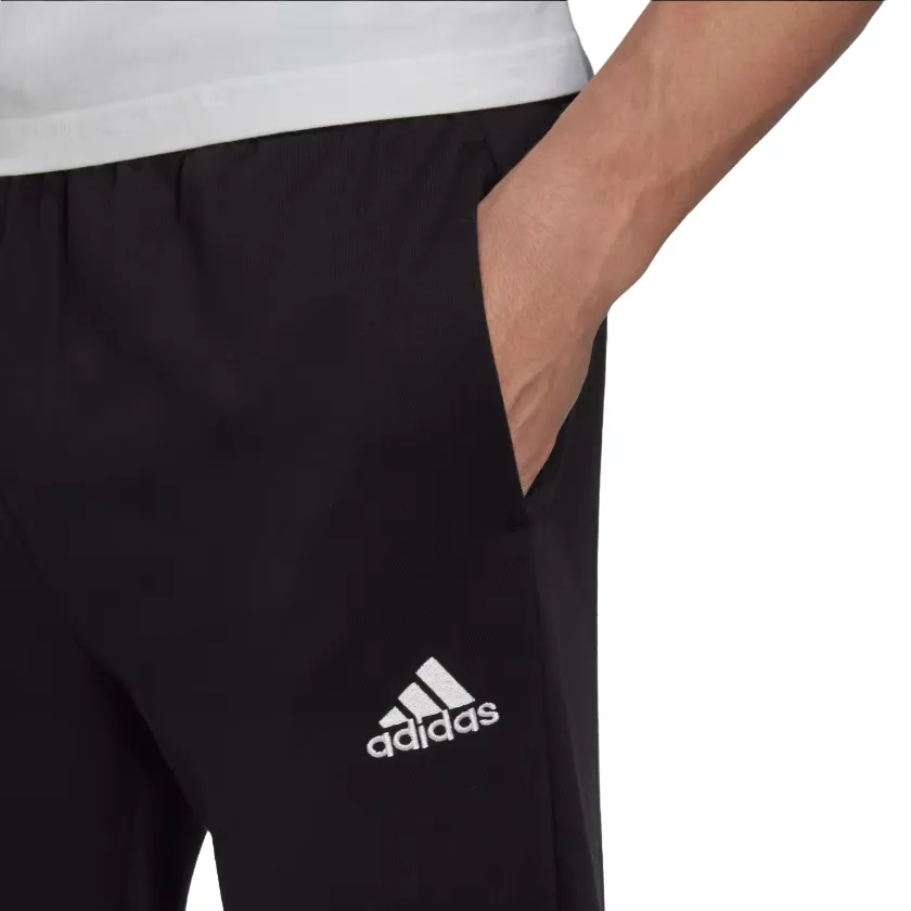 Adidas pantalone sportivo con polsino in cotone felpato da uomo HL2236 nero Flexible stretch