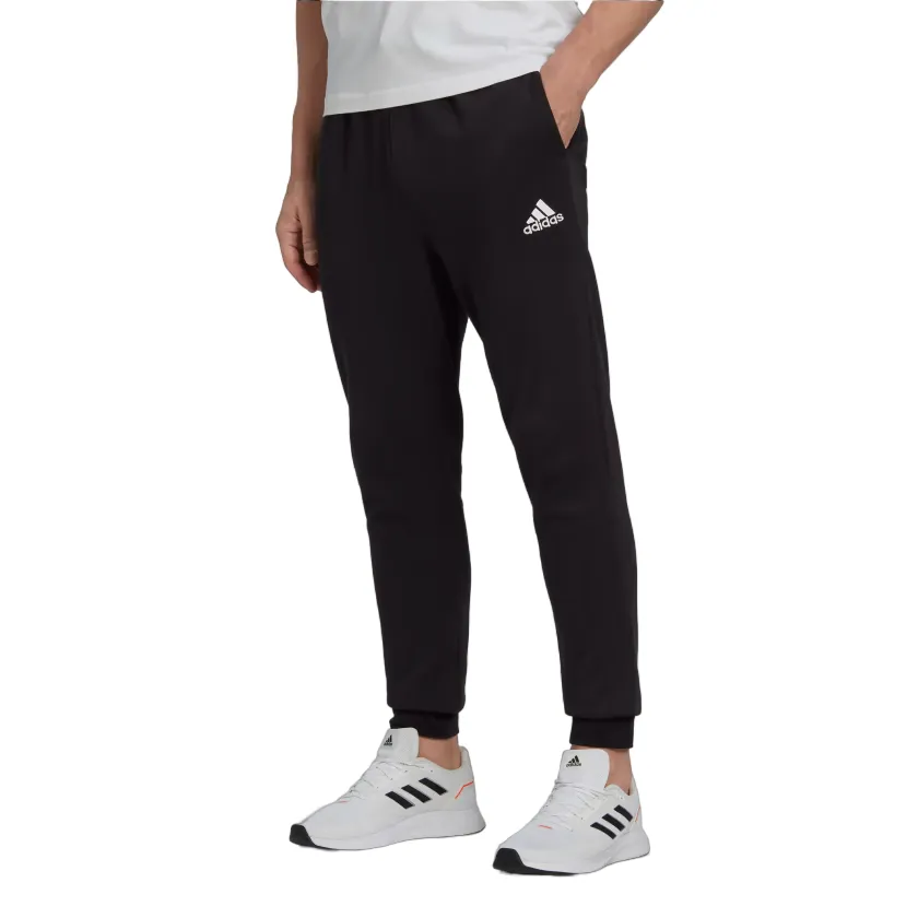 Fit Design Adidas pantalone sportivo con polsino in cotone felpato da uomo HL2236 nero
