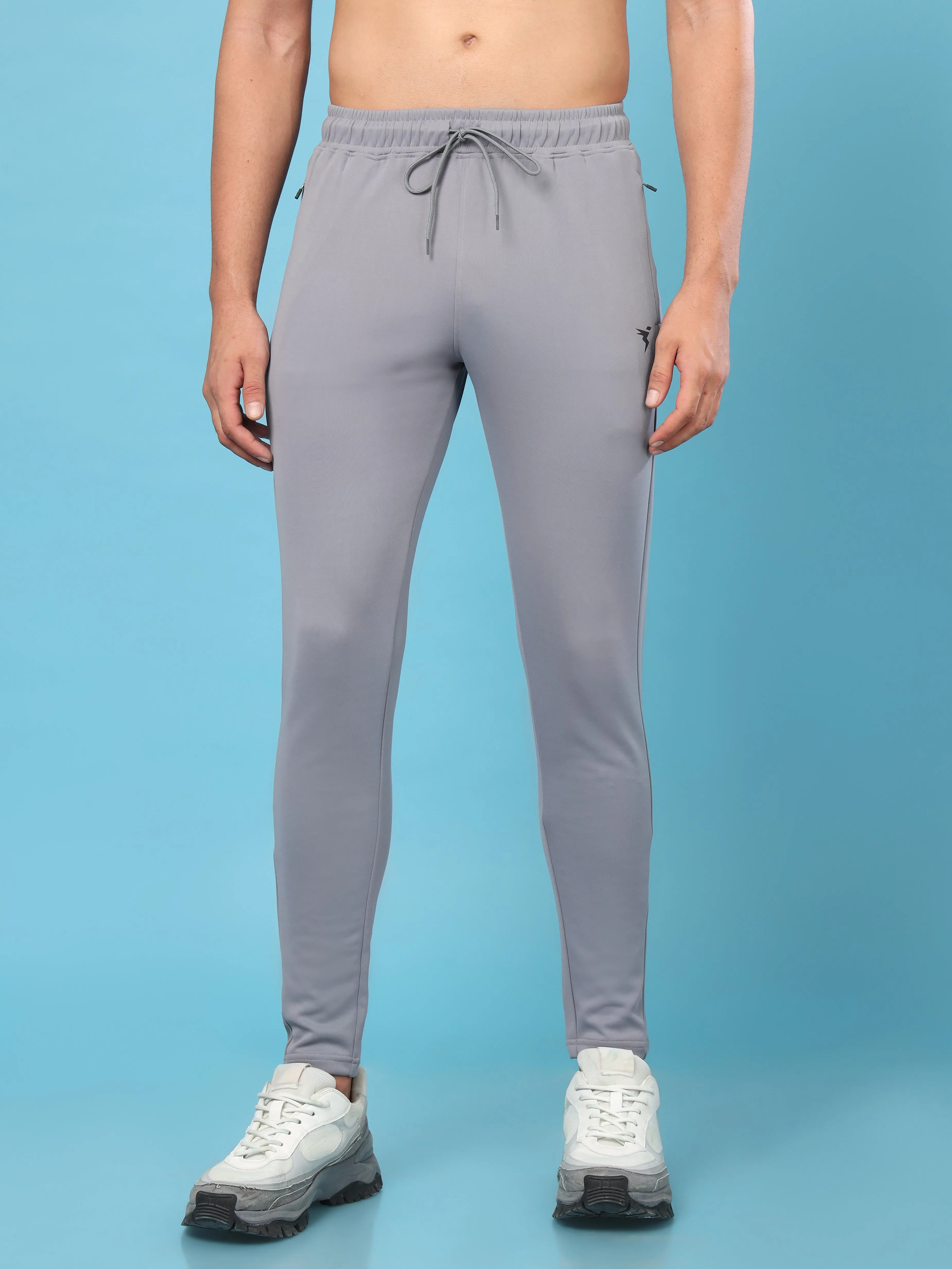 Men Solid Slim Fit Trackpants with ELASTO PLUS Advanced Cushioning Training Pants