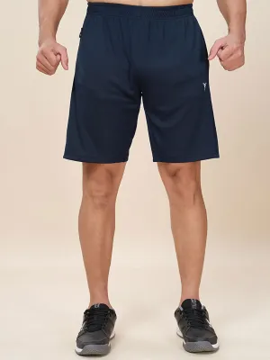 Men Plus Size Solid Slim Fit Active Shorts with TECHNO DRY martial arts gear