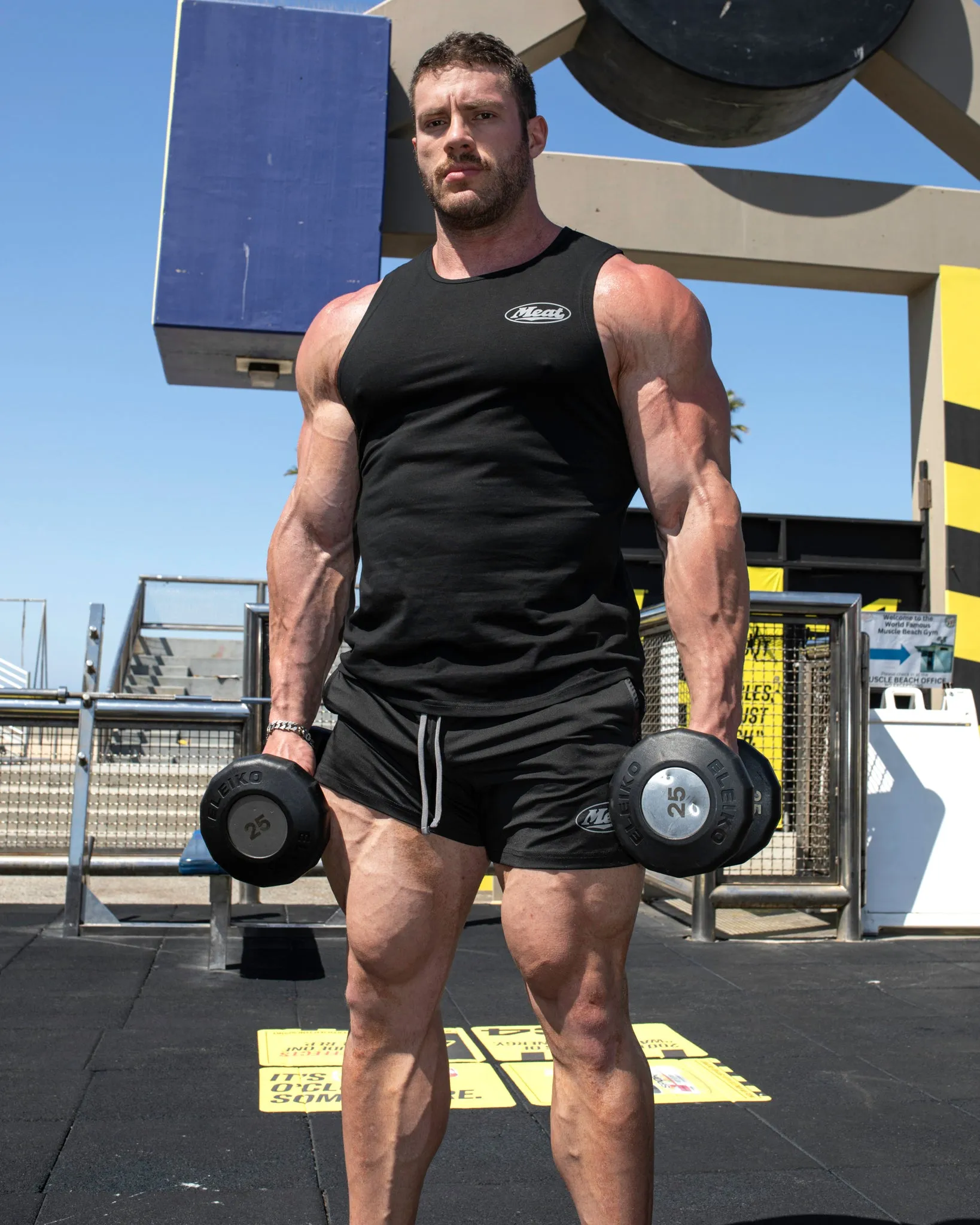 Unique LOOSEFIT MUSCLE TANK ?C MOTORS / BLACK