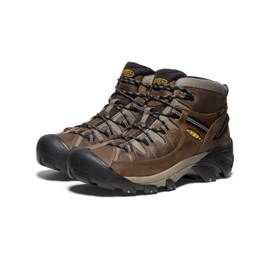Mud Resistance Rocky Ground Keen Men's Targhee II Mid Waterproof 1008418 SHITAKE/BRINDLE
