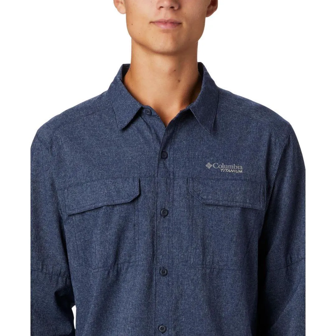 Breathable mesh Columbia Men Blue Irico Mens Long Sleeve Shirt