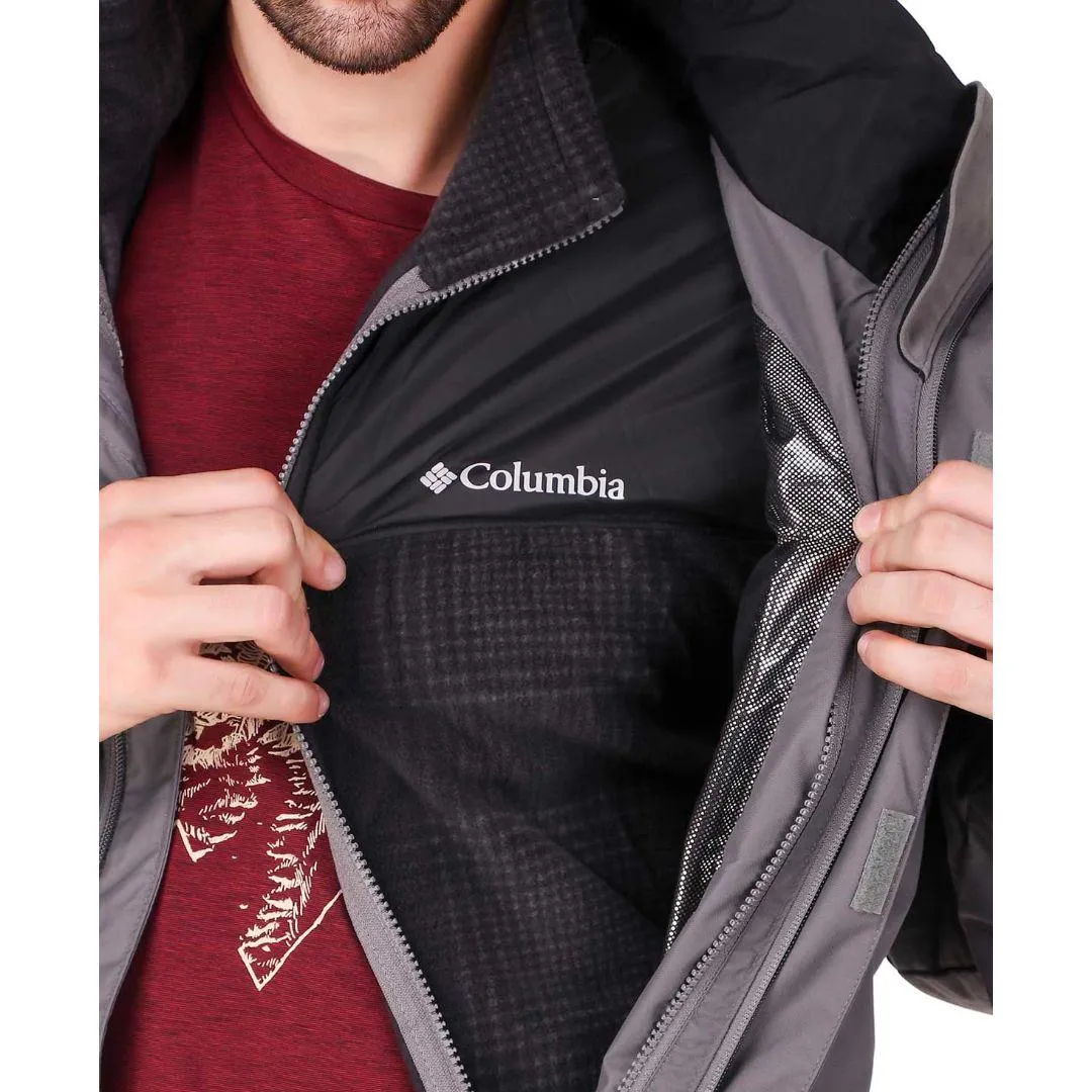 Tactile Response Fabric Columbia Men Grey Bugaboo II Fleece Interchange Jacket