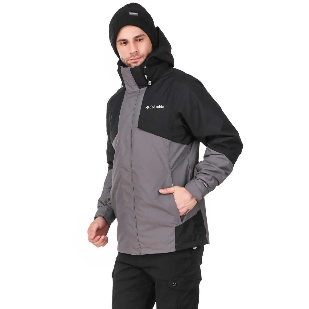 Columbia Men Grey Bugaboo II Fleece Interchange Jacket Easy Protection