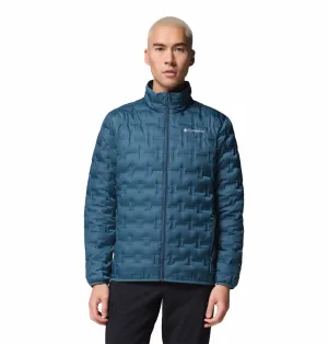 Columbia Men Teal HEAT SEAL Delta Ridge II Down Jacket Pin Neutral Comfort