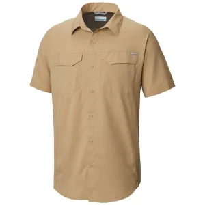 Global Edge AntiPillingTechnology Columbia Men Brown Silver Ridge Lite Short Sleeve Shirt (Sun Protection)