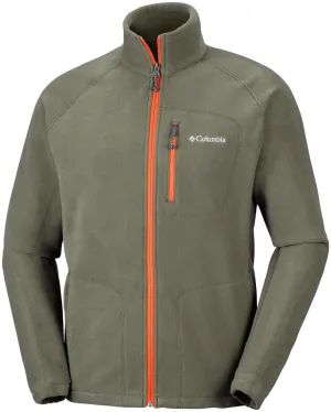 Columbia Men Brown Fast Trek II Full Zip Fleece Transitional Wear Fall Outfit